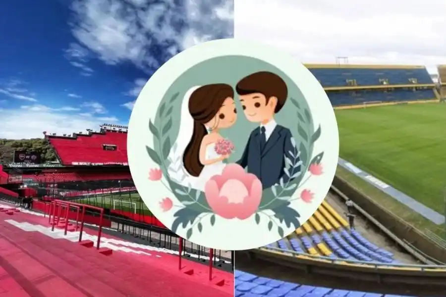 Ahora los rosarinos podrán casarse en el club de sus amores