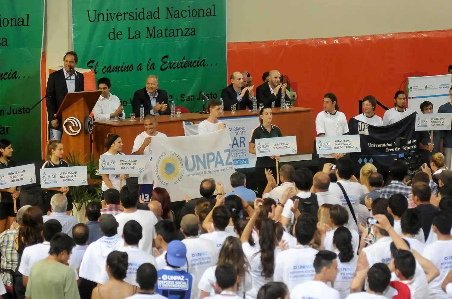 Scioli abrió los Juegos Universitarios Malvinas Argentinas