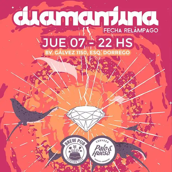Soul, psicodelia y pop de Diamantina en el Brewpub Estación Saer