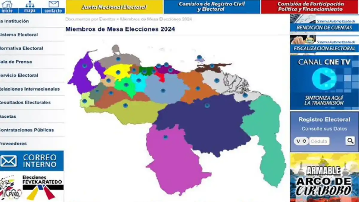 EL CNE PUBLICA lista de miembros de mesa para el 28 JUL ¿Quieres saber si saliste sorteado?