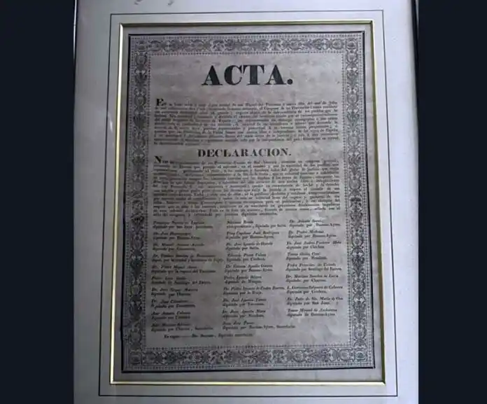 La Aduana recuperó un impreso original de la declaración de la Independencia de 1816
