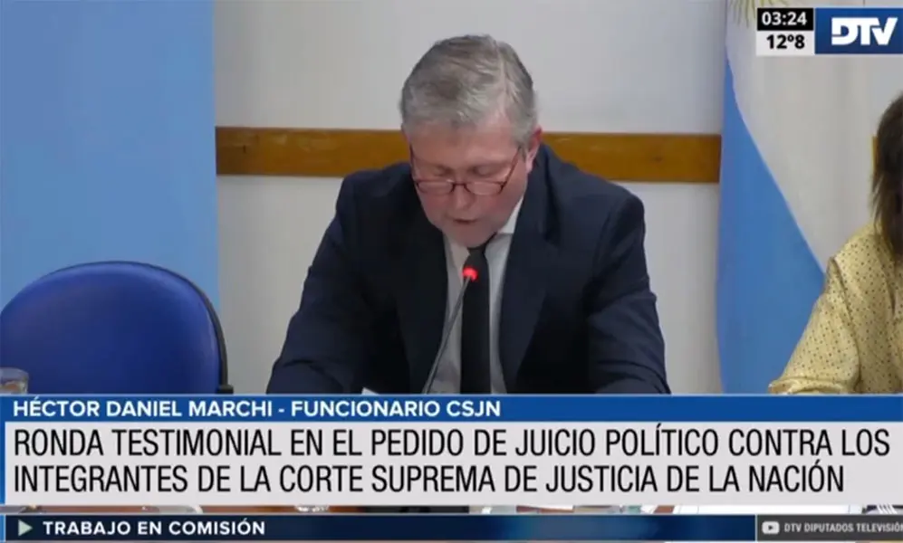 DIPUTADOS: NUEVA AUDIENCIA DE TESTIGOS EN EL JUICIO POLÍTICO A LA CORTE SUPREMA DE JUSTICIA