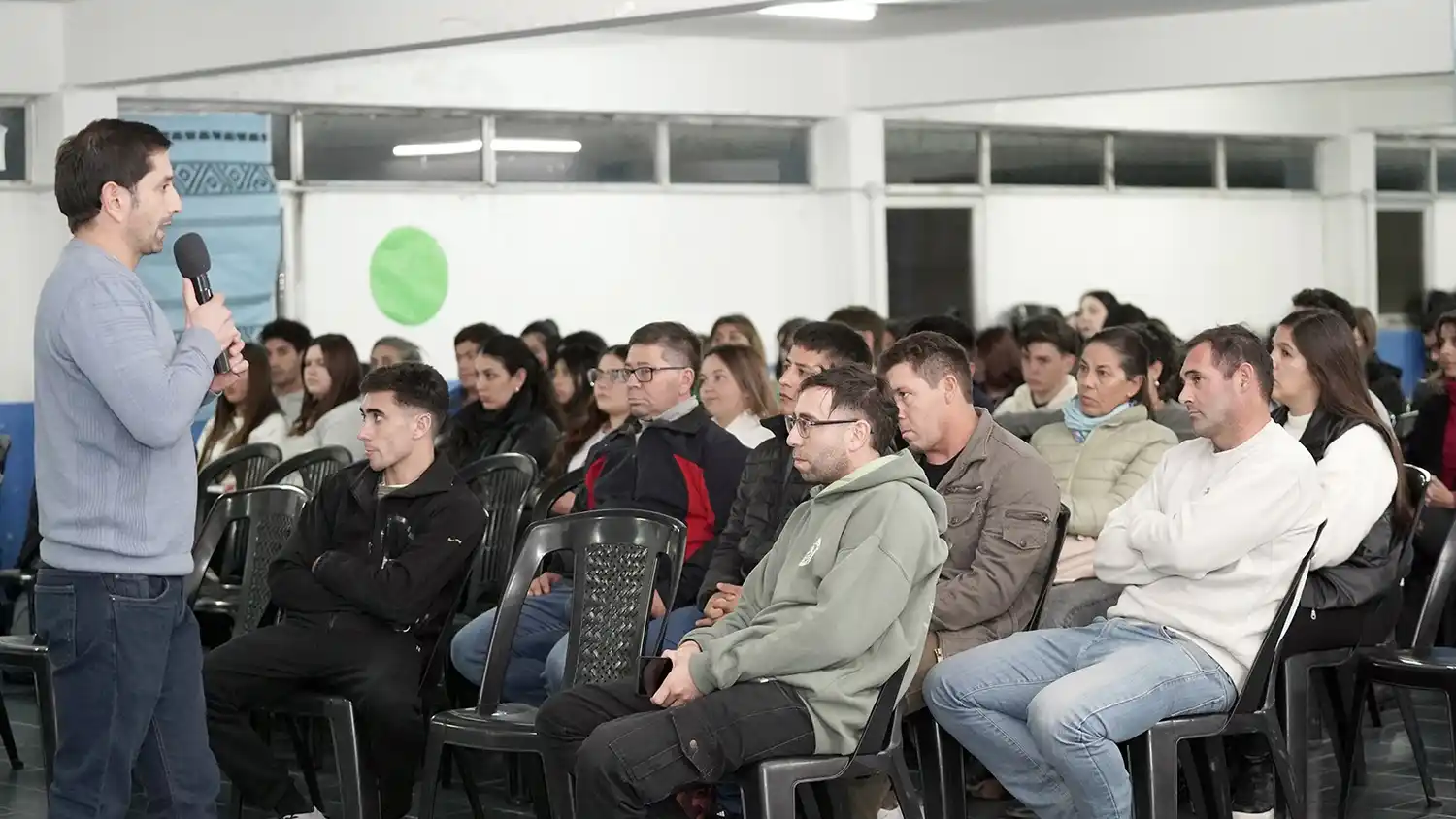 Juan Cruz Maidana. Durante la concurrida charla efectuada recientemente