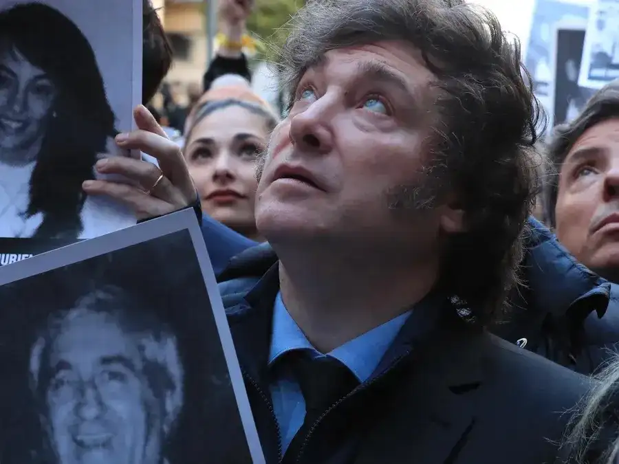 El presidente durante el acto.