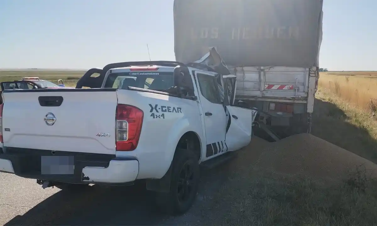 Murió el padre del intendente de Saavedra Pigüé tras chocar un camión