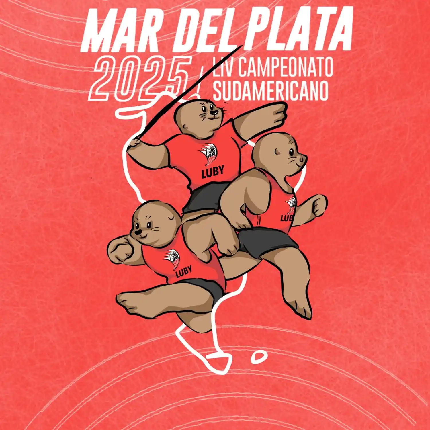 Luby fue presentada como mascota del Sudamericano de Mayores.