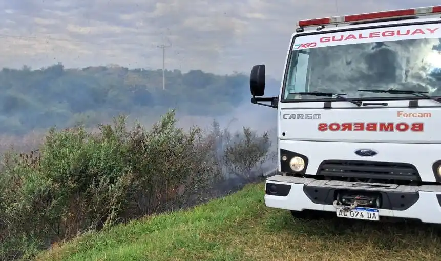 Intervención en quema de pastizales-