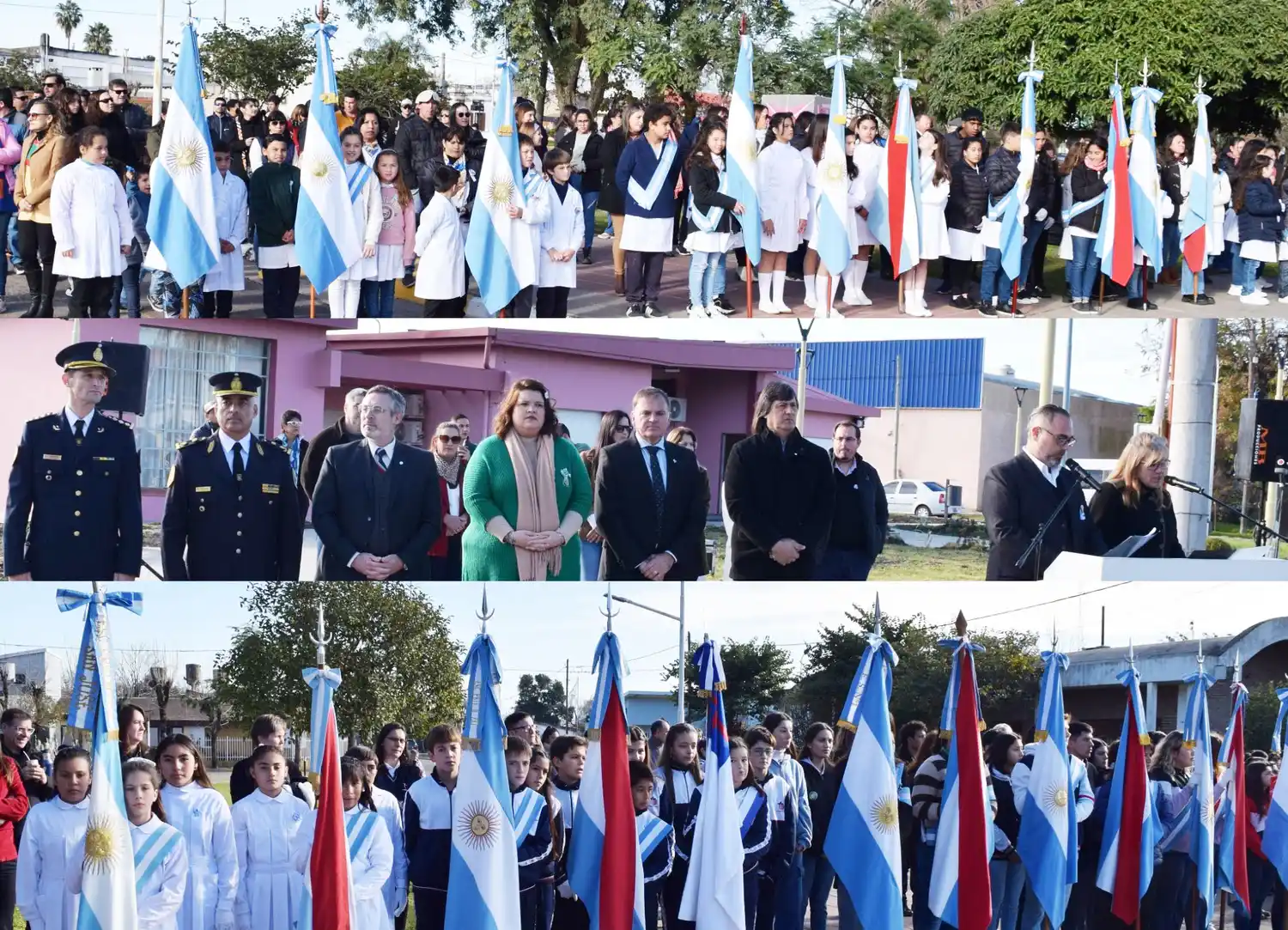 Alumnos prometieron lealtad a la Bandera Argentina