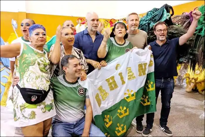 Larreta y Frigerio estuvieron en la concentración de Emperatriz