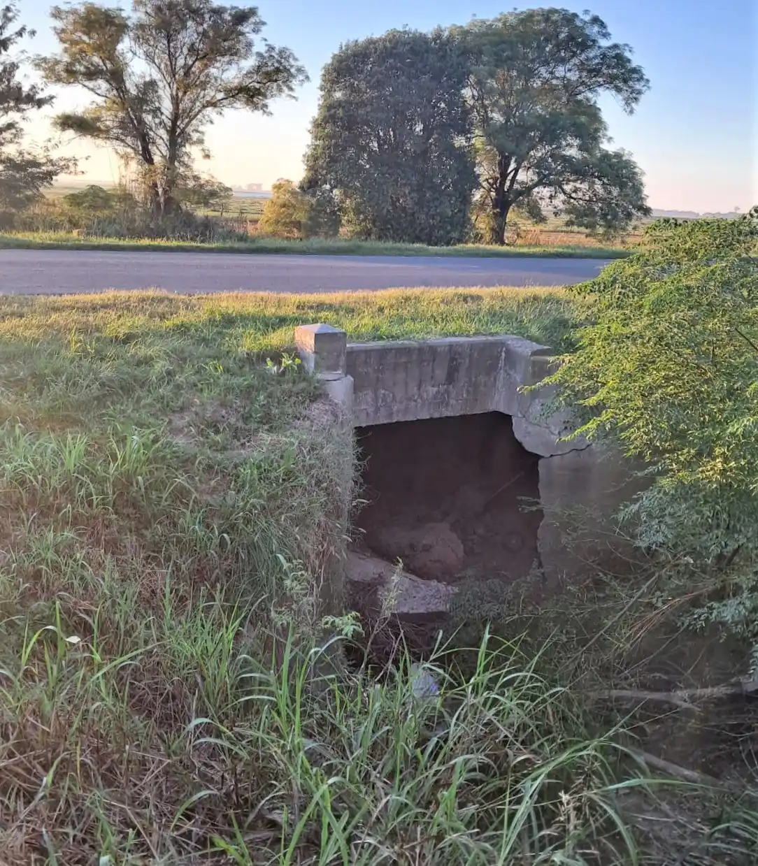 Se desmoronó una alcantarilla de la Ruta Nacional 34 y está totalmente cortada: cómo son los desvíos