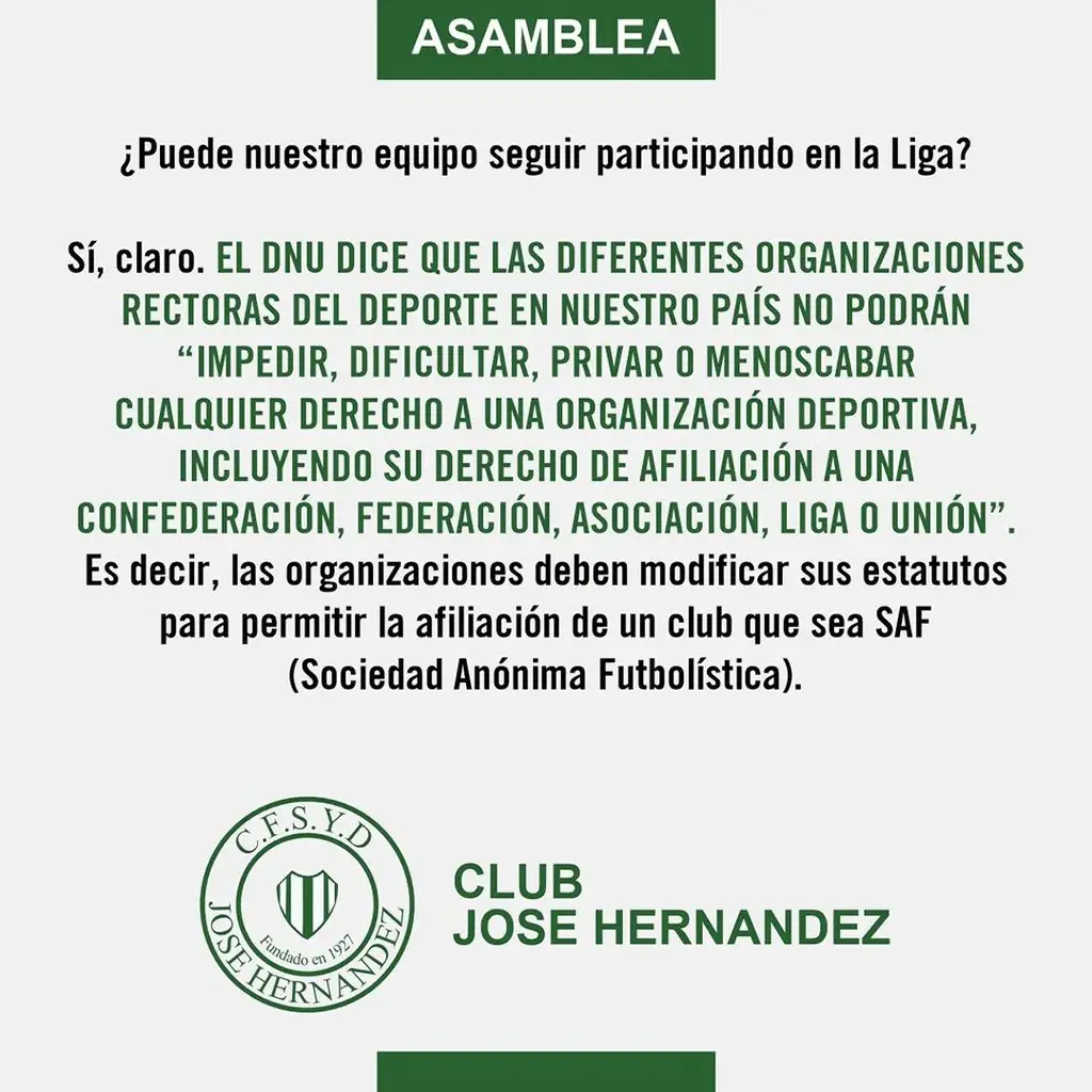 sad comunicado