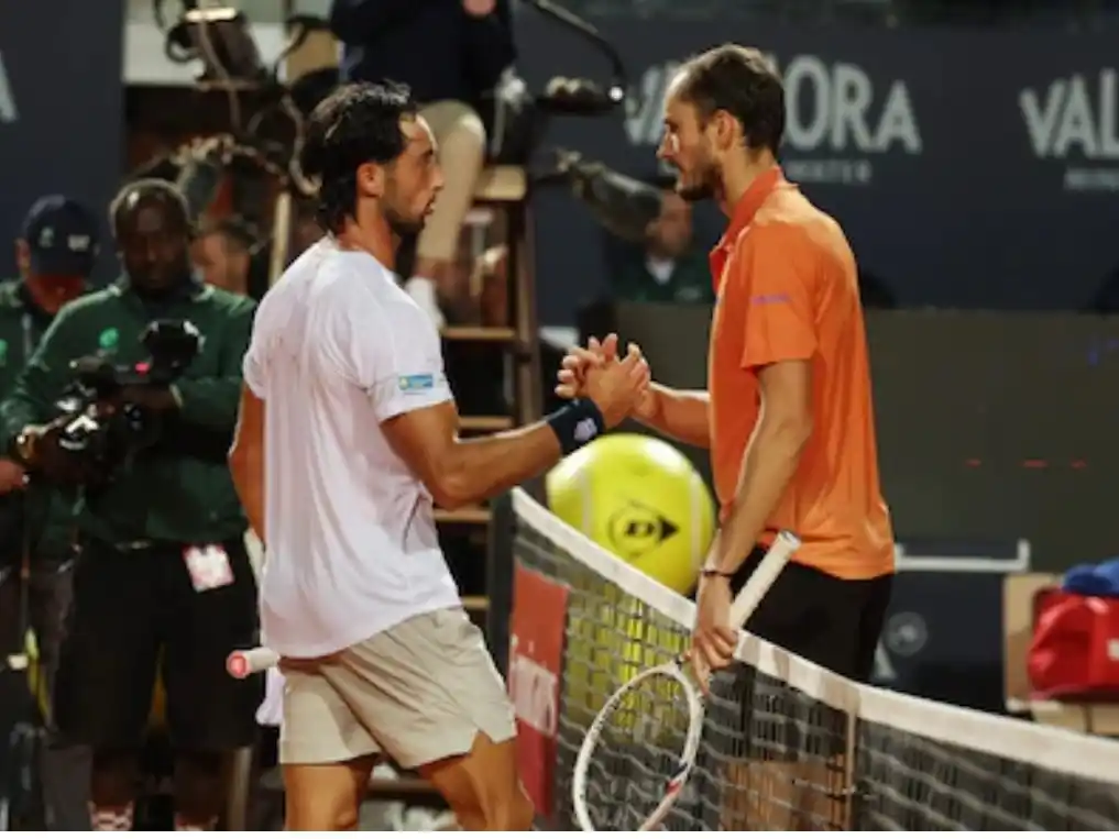Tirante y el saludo con Medvedev