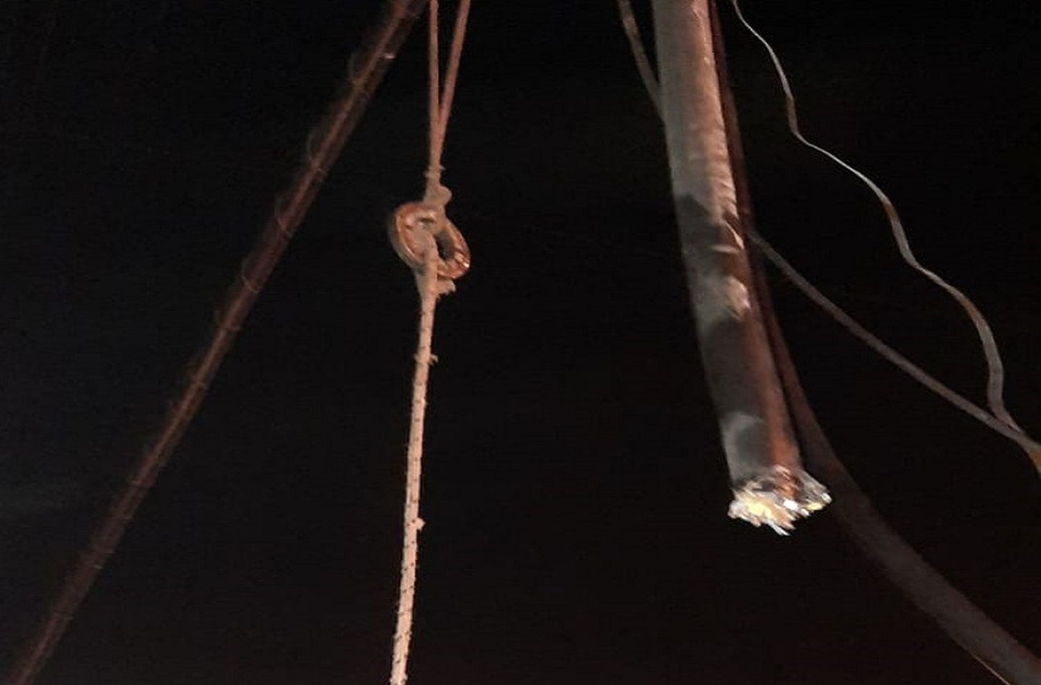 Detuvieron a tres robacables cuando trataban de huir en zona noroeste