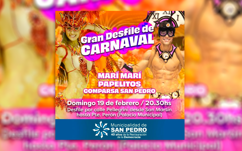 Organización del Desfile de Carnaval del domingo