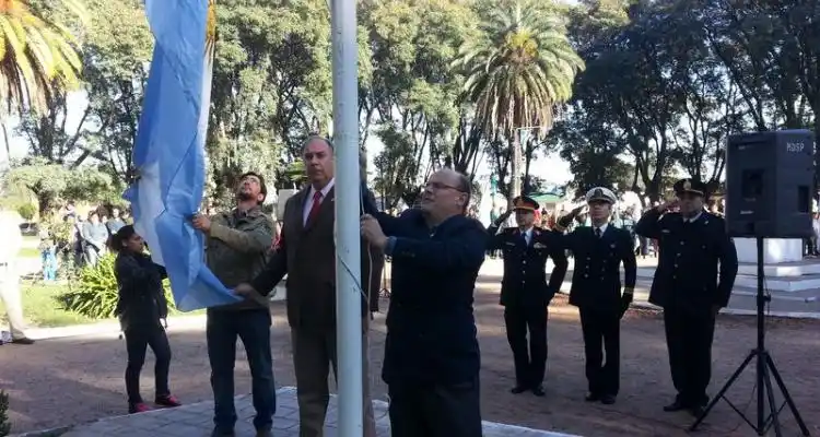 Primer acto de Gustavo Oskoma como Delegado de Río Tala