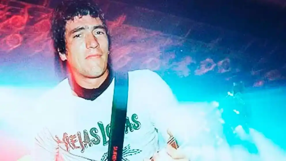 Pity Álvarez en los años 90, cuando lideraba Viejas Locas (Foto: Instagram)