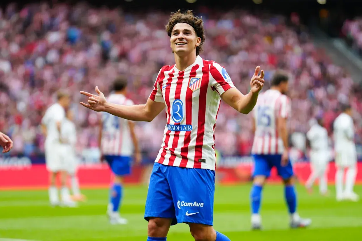 Julián Álvarez clave en el equipo del Cholo Simeone:Atlético de Madrid.