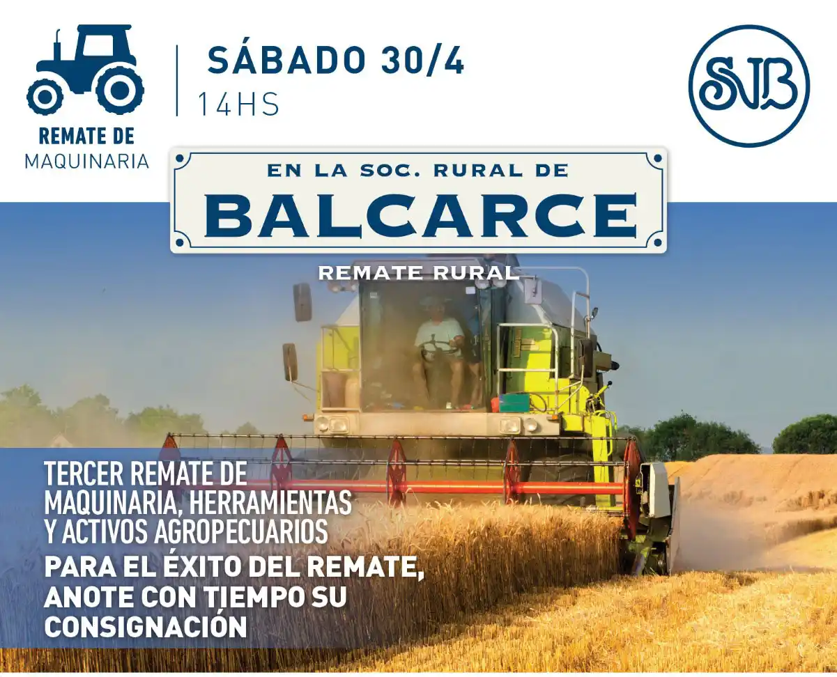 Gran remate de maquinarias, implementos y herramientas en Balcarce