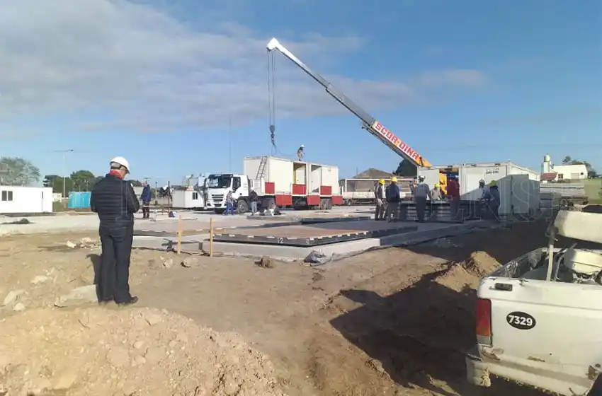 Comenzó la instalación del Hospital Modular