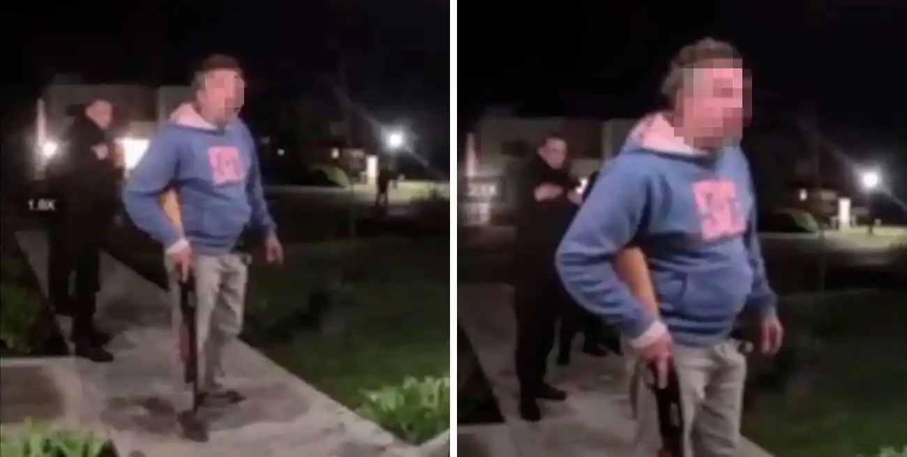 La temible escena quedó filmada.