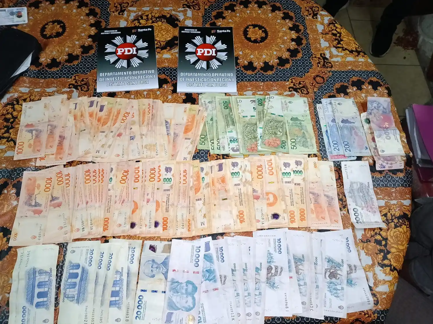 Los elementos secuestrados por la PDI.