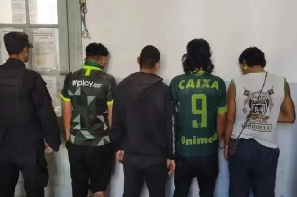 Cuatro colombianos resultaron detenidos por generar disturbios en la ciudad