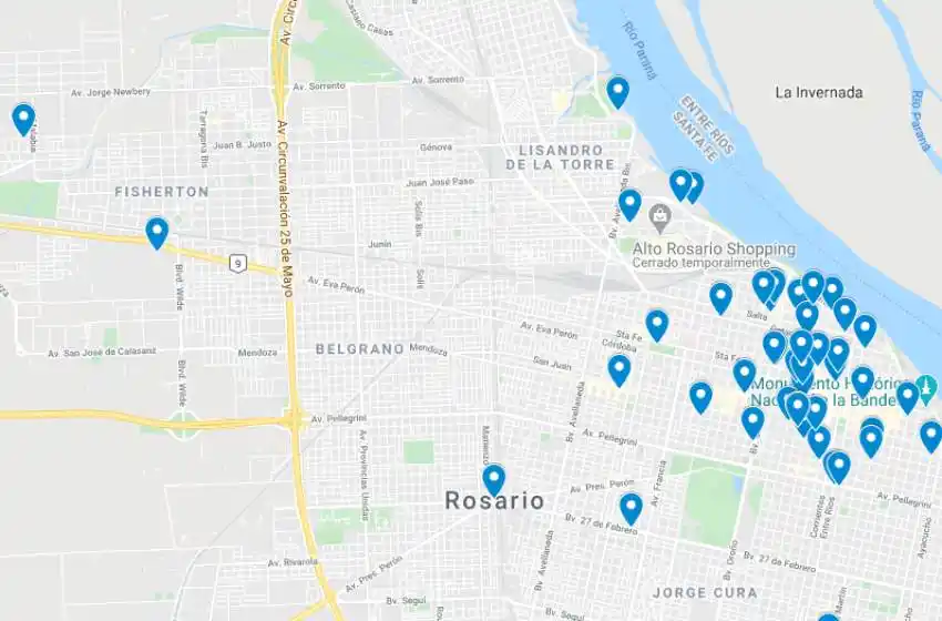 Comer en casa pero sin cocinar: crean un mapa de casi 50 bares rosarinos con delivery para fomentar la actividad en cuarentena