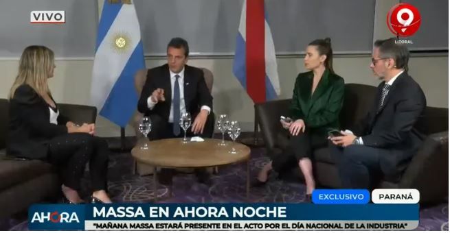 Sergio Massa en AHORA: "En octubre se define un modelo de país"