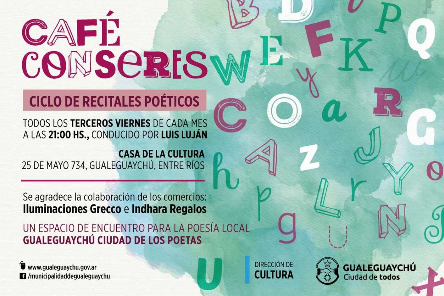 Llega el Segundo Encuentro del Ciclo de Poesía "Café conSeres"
