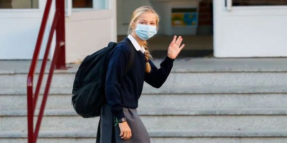 Princesa Leonor en cuarentena por caso de COVID-19 en su colegio