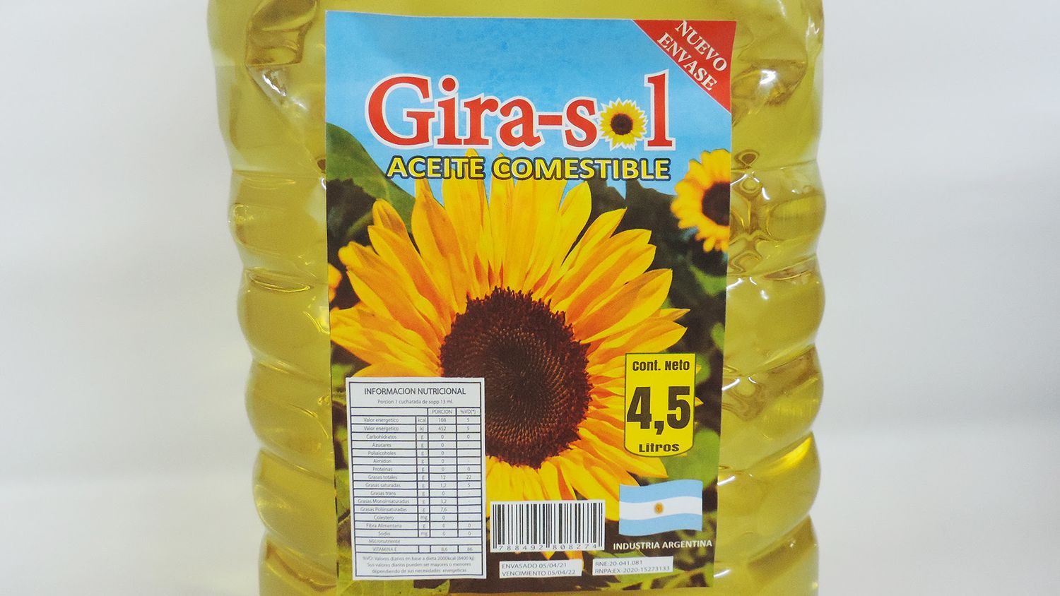 La Assal estableció un alerta alimentaria sobre los productos “Aceite Comestible marca Gira-Sol”