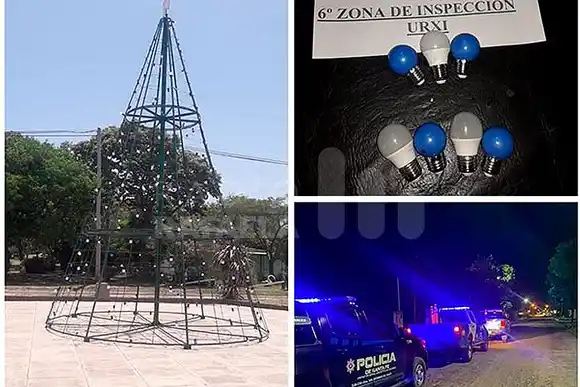 Las decoraciones navideñas en Santa Clara de Buena Vista duraron poco