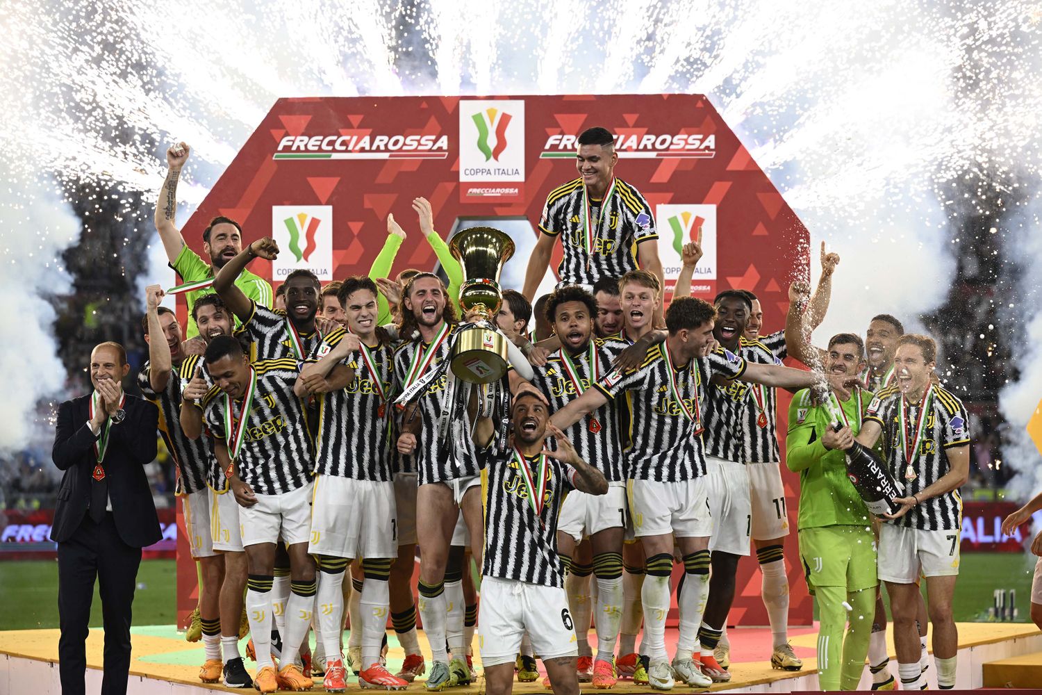 El festejo fue de Juventus.