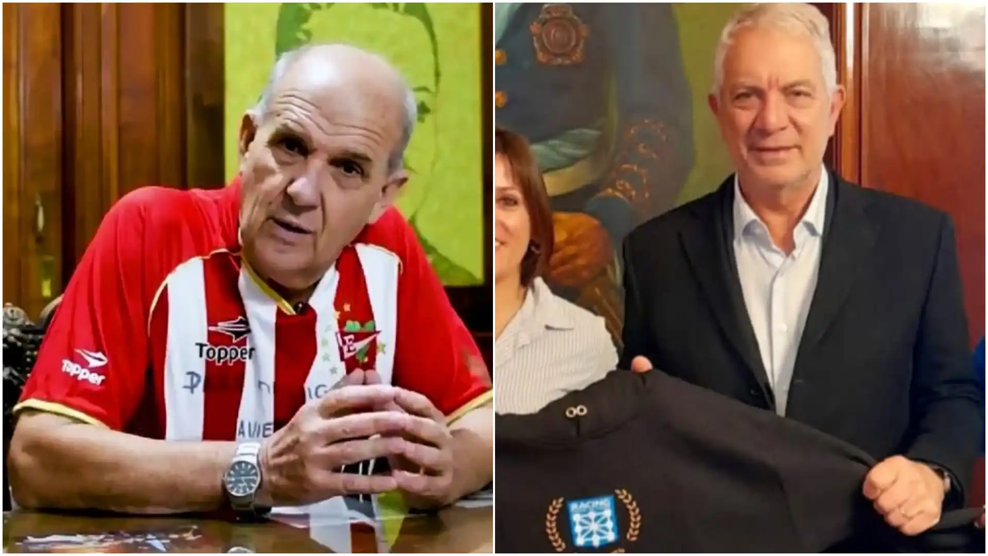 Zurro vs. Alak: la final Racing–Estudiantes divide emociones entre dos intendentes bonaerenses fanáticos