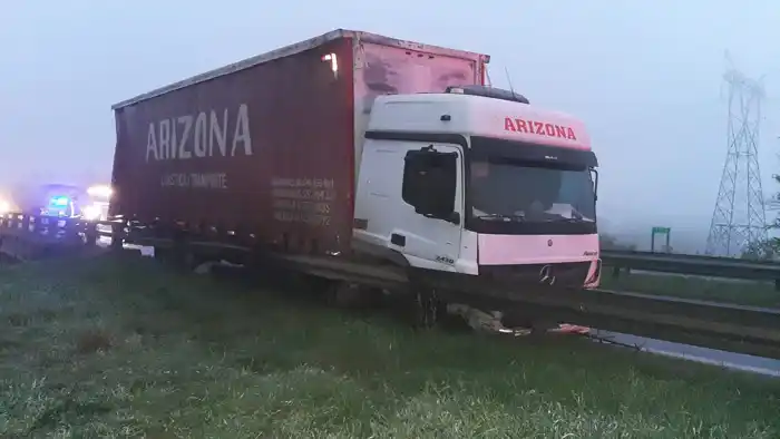 Un camión se accidentó en Ceibas