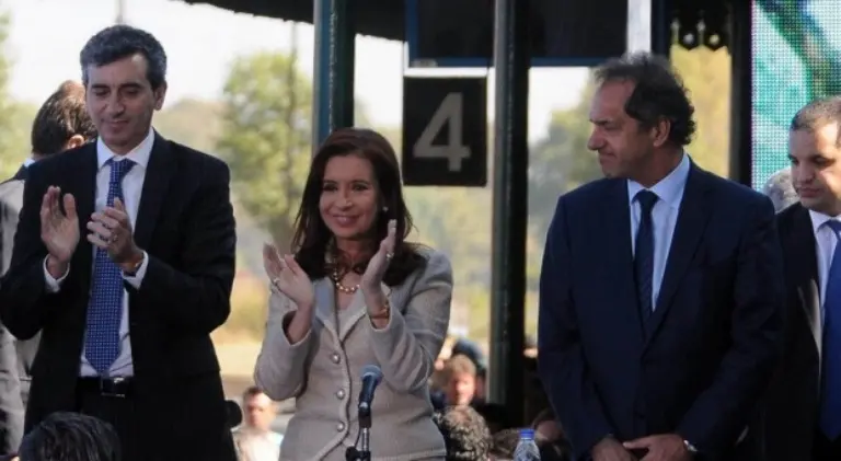Cristina encabeza acto junto a Scioli y Randazzo