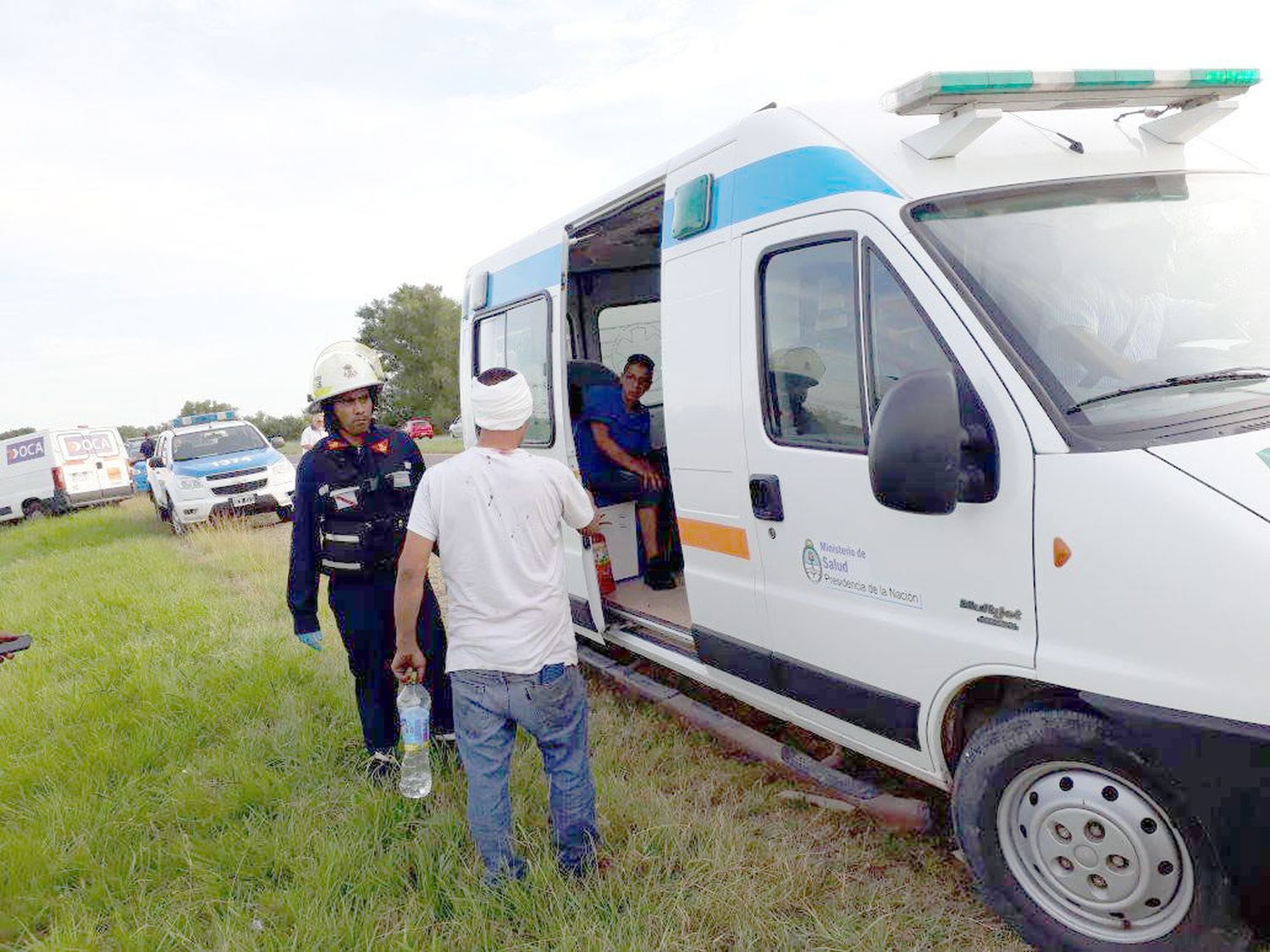 En otro accidente en la Ruta 12, una mujer sufrió lesiones leves y dos niños escoriaciones