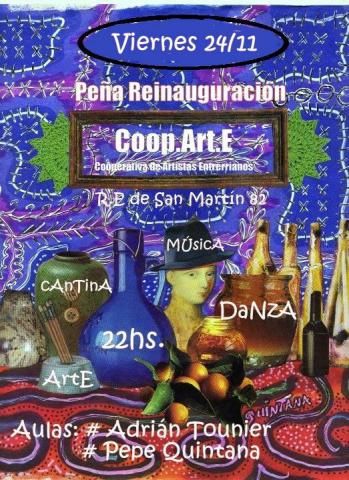 Gran peña reinauguración de Coop.Art.E