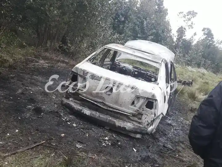 Robaron en una casa y al auto lo cortaron e incendiaron