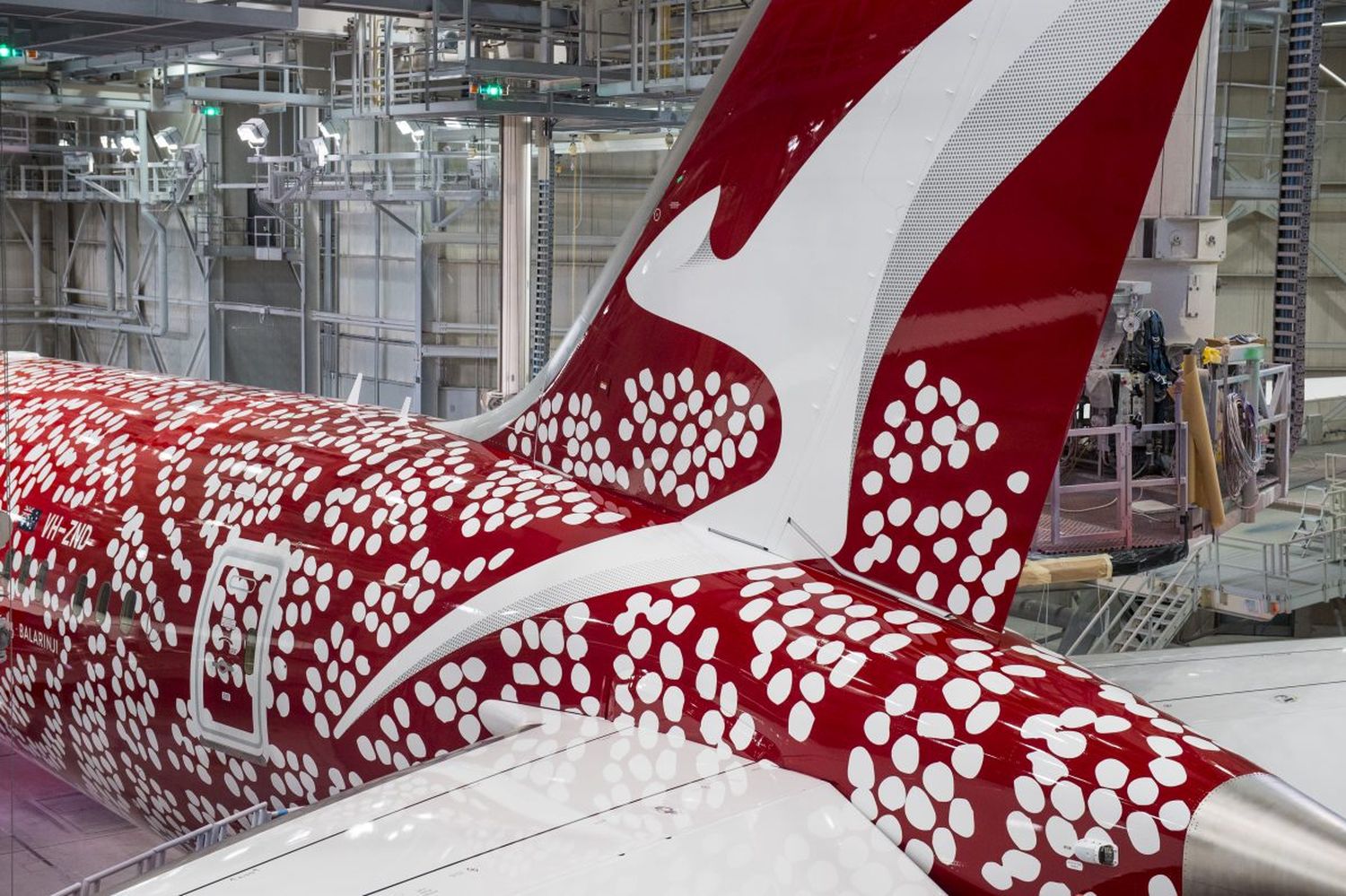 Qantas presentó a «Yam Dreaming», el quinto livery que honra a pueblos originarios de Australia