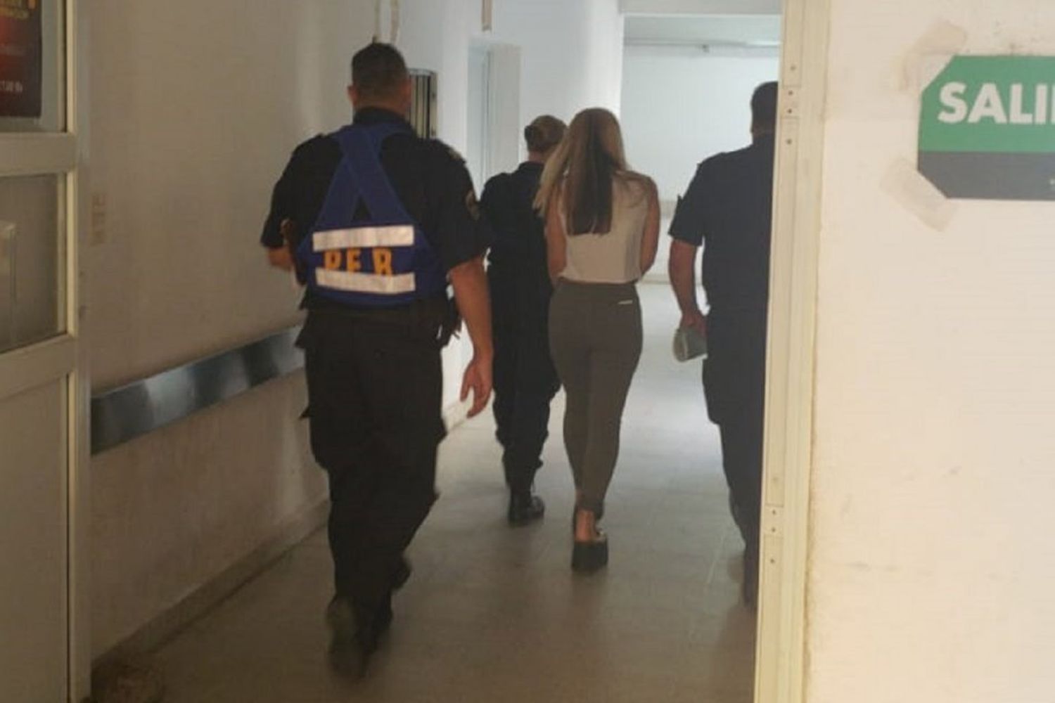 Nahir Galarza estuvo en el Hospital San Martín de Paraná