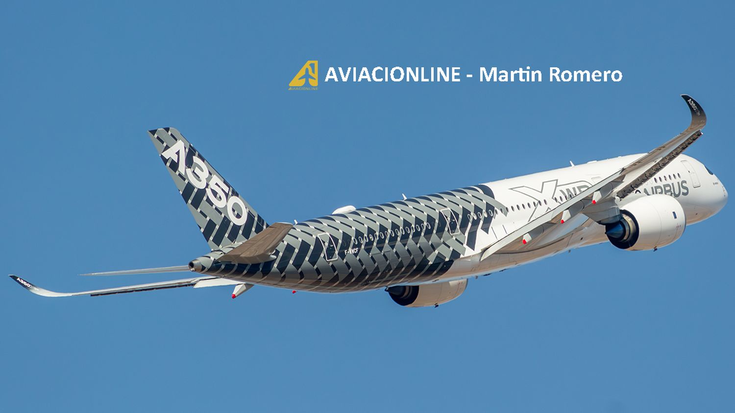 Prototipo Airbus A350-900 en FIDAE 2018