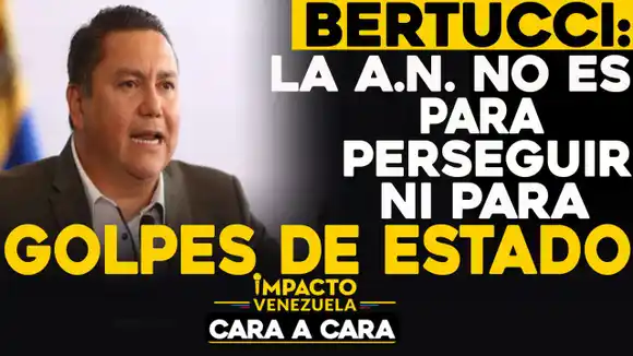 Bertucci: La AN no es para perseguir ni para golpes de Estado | Cara a cara Impacto Venezuela