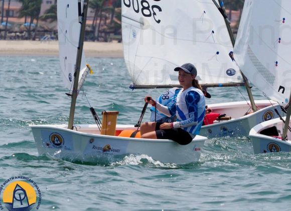 Norteamericano de Optimist: Delfina Kuttel ganó entre las mujeres y fue la tercera mejor de Argentina