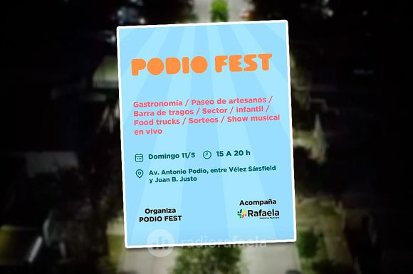Domingo a pura "Podio Fest": “Los invitamos a todos a traer su equipo de mate, el sillón y pasar una linda tarde”