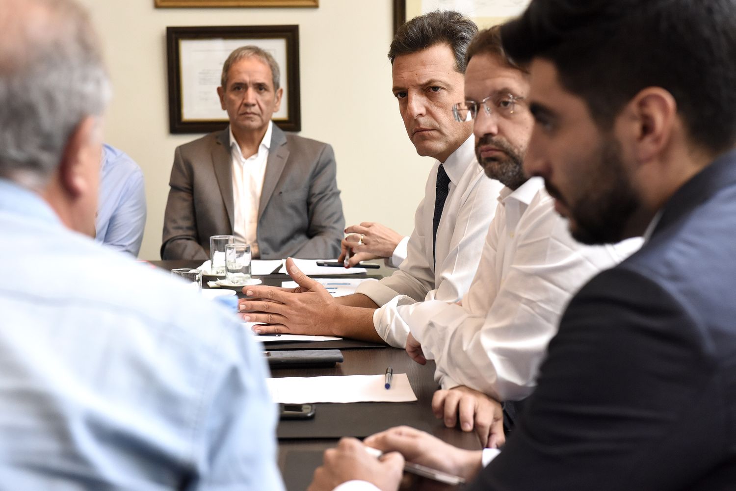 Massa le recriminó a Macri que "no escucha" en reunión con sindicalistas previo al paro general