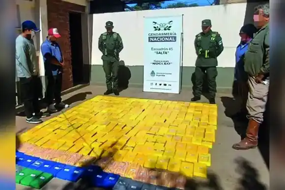 Salta: detuvieron a un gendarme con 300 kilos de cocaína