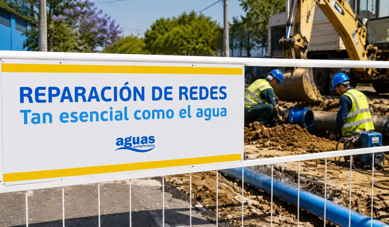Reparan una válvula en Pizzurno Oeste y habrá baja presión de agua hasta las 21