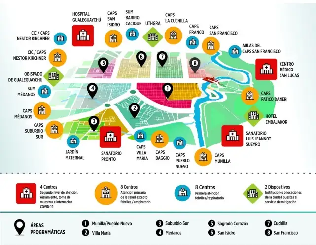 El Hospital Centenario calcula que el pico del brote llegará a la ciudad en mayo
