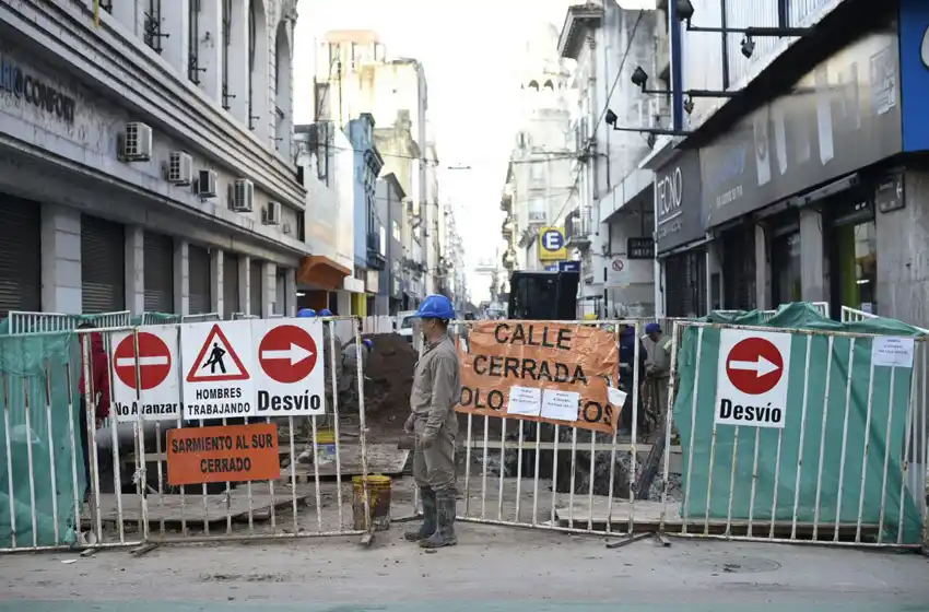 Vuelven los cortes por obras en el microcentro